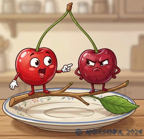 On apprend le français en cuisinant Вишни тоже участвуют, только не кислые.