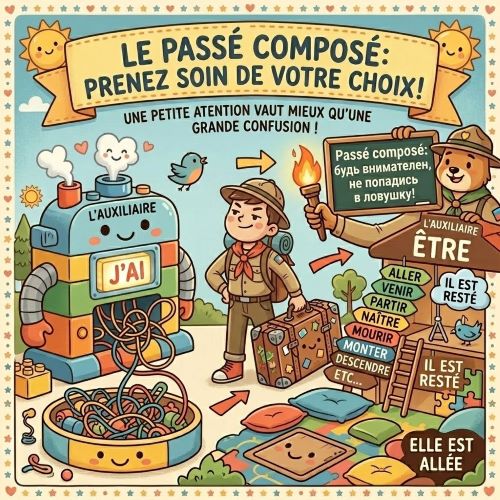 Passé composé : когда être уступает место avoir